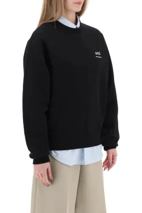 Ami paris organic cotton crewneck sweatshirt