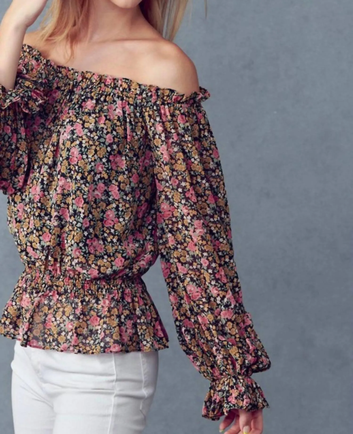 &Merci - Off the Shoulder Floral Top