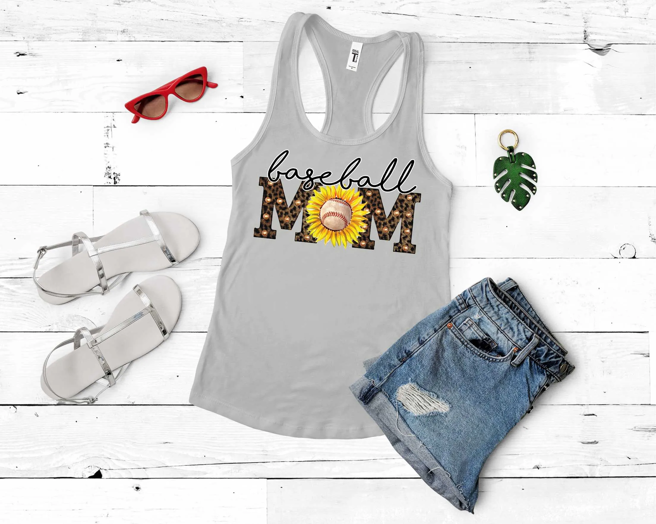 Baseball Mom Sunflower Transfer