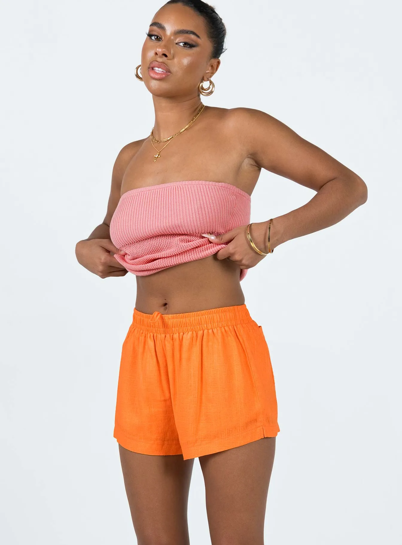 Beach House Shorts Orange