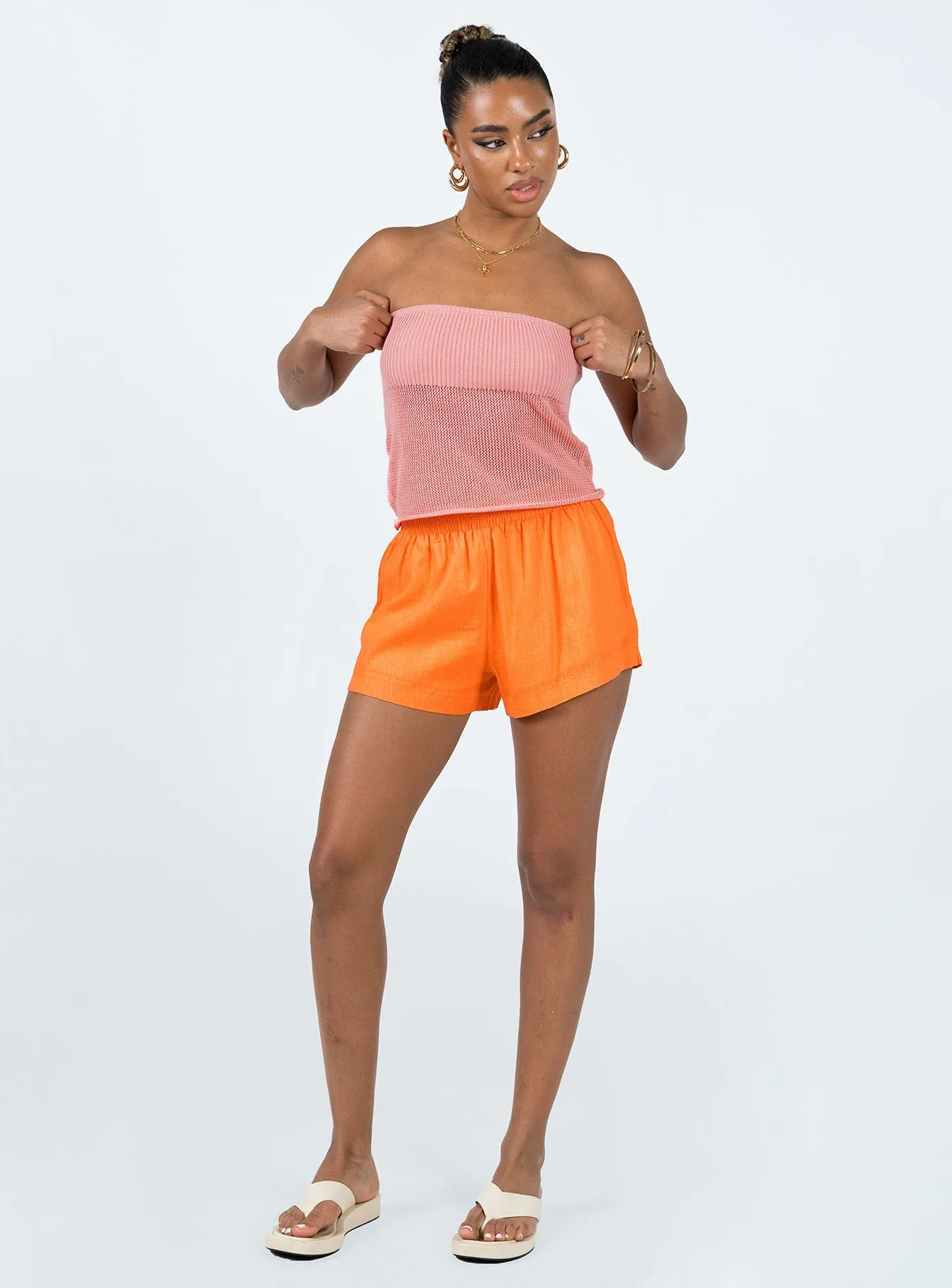 Beach House Shorts Orange
