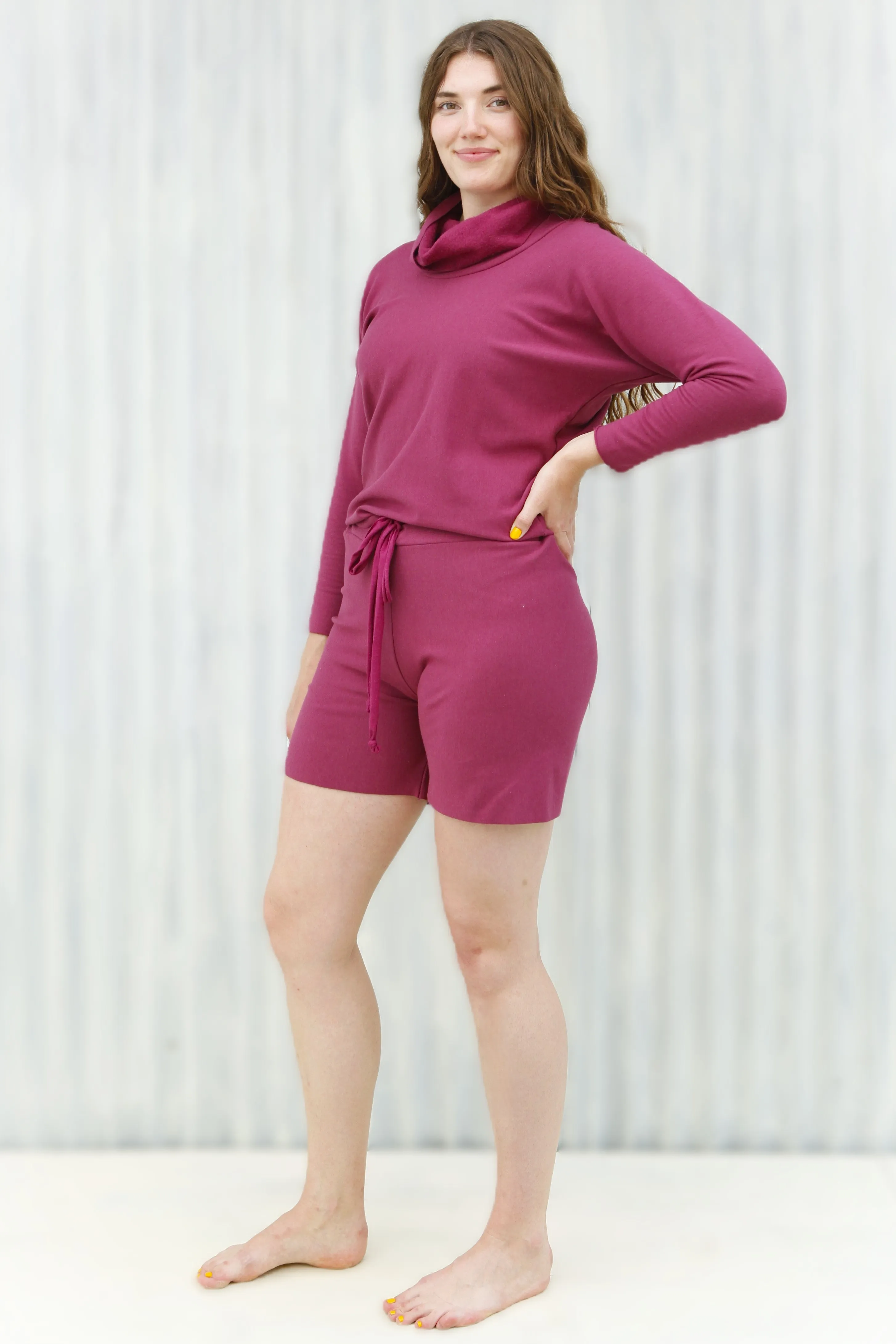 Boysenberry Luxury Lounge Shorts