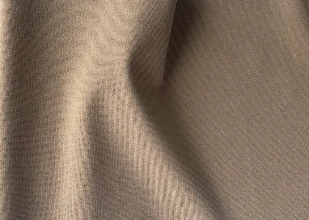 British Khaki Viscose Blend Ponte Double-Knit