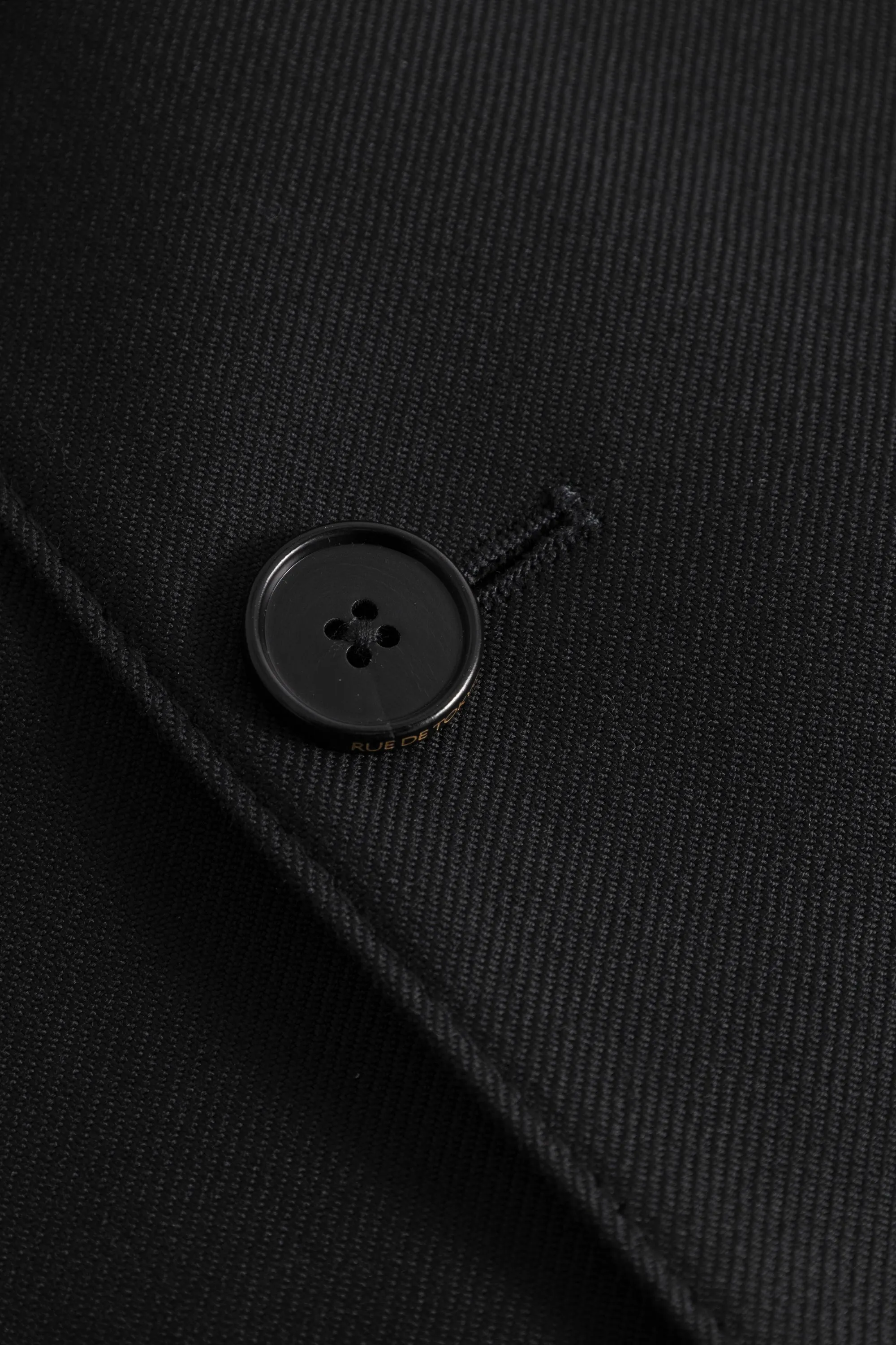 CASPIAN WOOL SUITING - BLACK