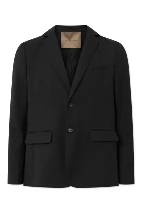 CASPIAN WOOL SUITING - BLACK
