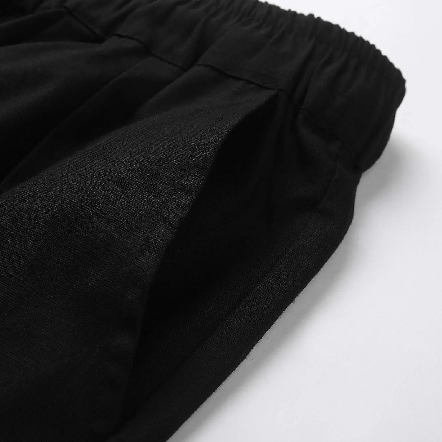 Casual Pants for Men Tapered Loose Fit Big and Tall Trousers with Pockets Elastic Waist Yoga Dress Pants 2025