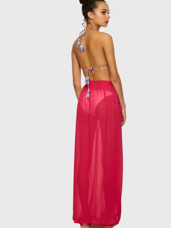 Chiffon Full Length Sarong Skirt