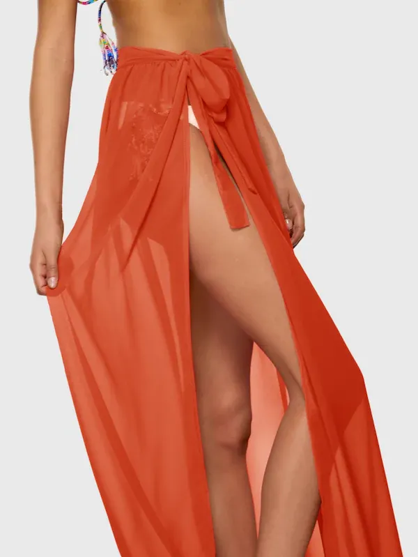 Chiffon Full Length Sarong Skirt