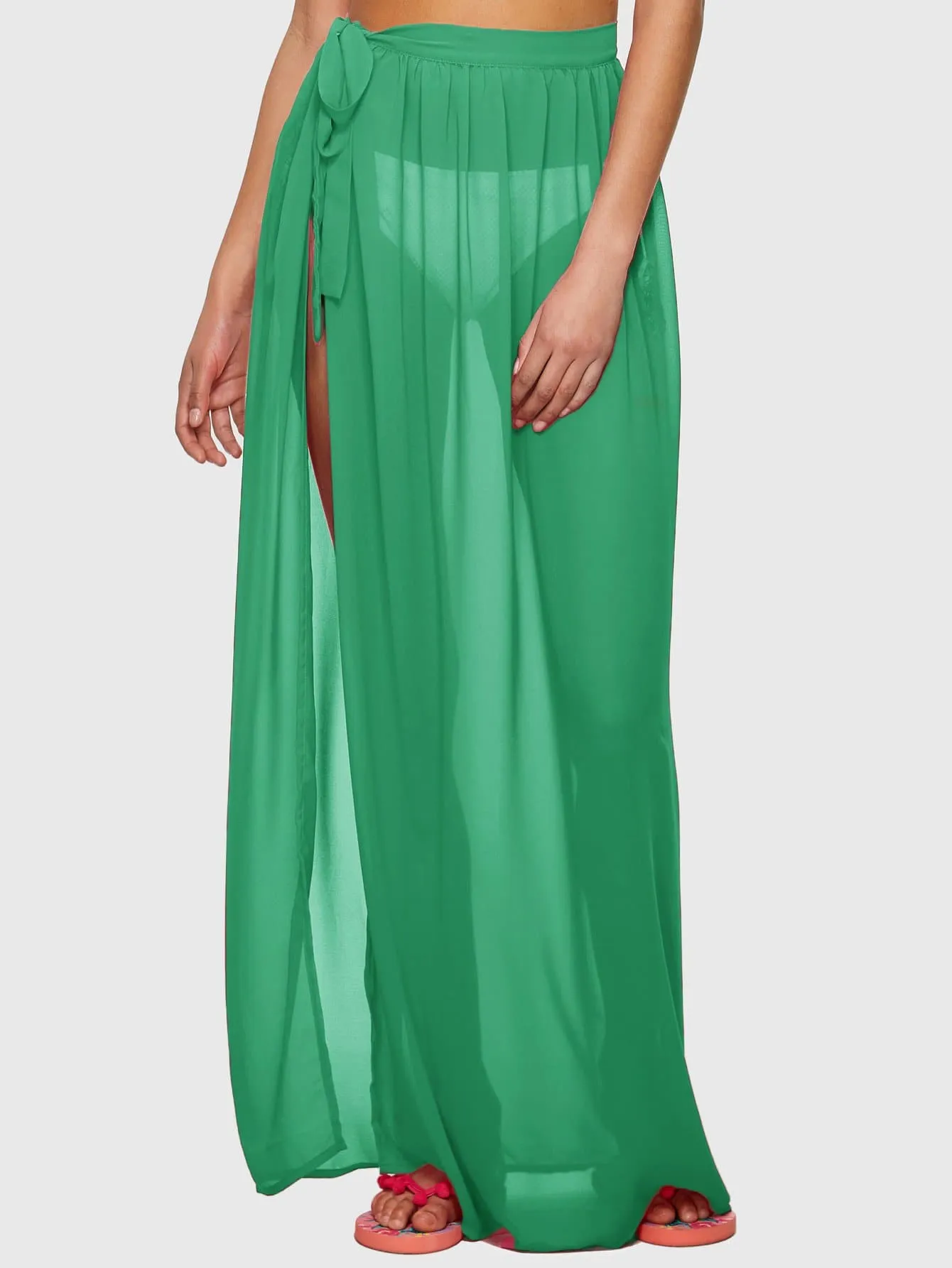 Chiffon Full Length Sarong Skirt