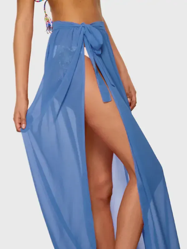 Chiffon Full Length Sarong Skirt
