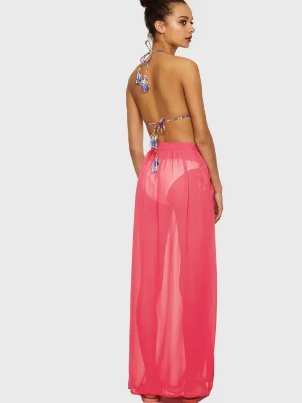 Chiffon Full Length Sarong Skirt