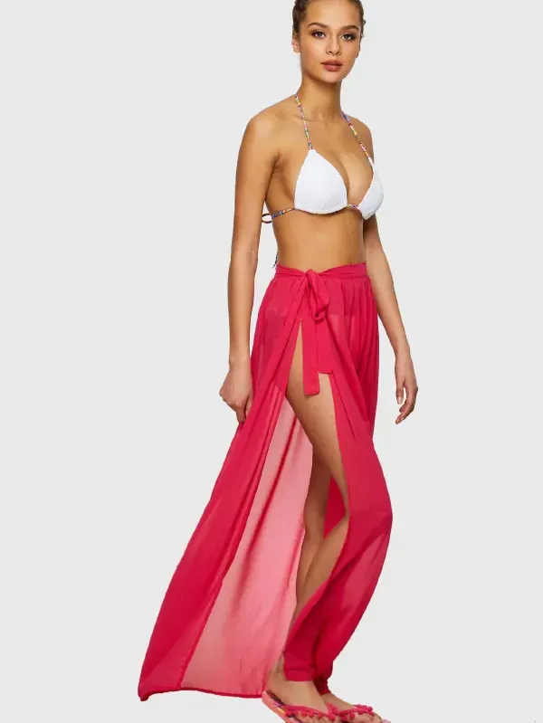 Chiffon Full Length Sarong Skirt