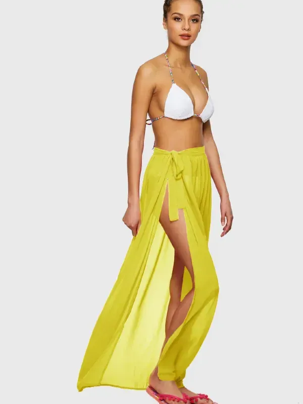 Chiffon Full Length Sarong Skirt