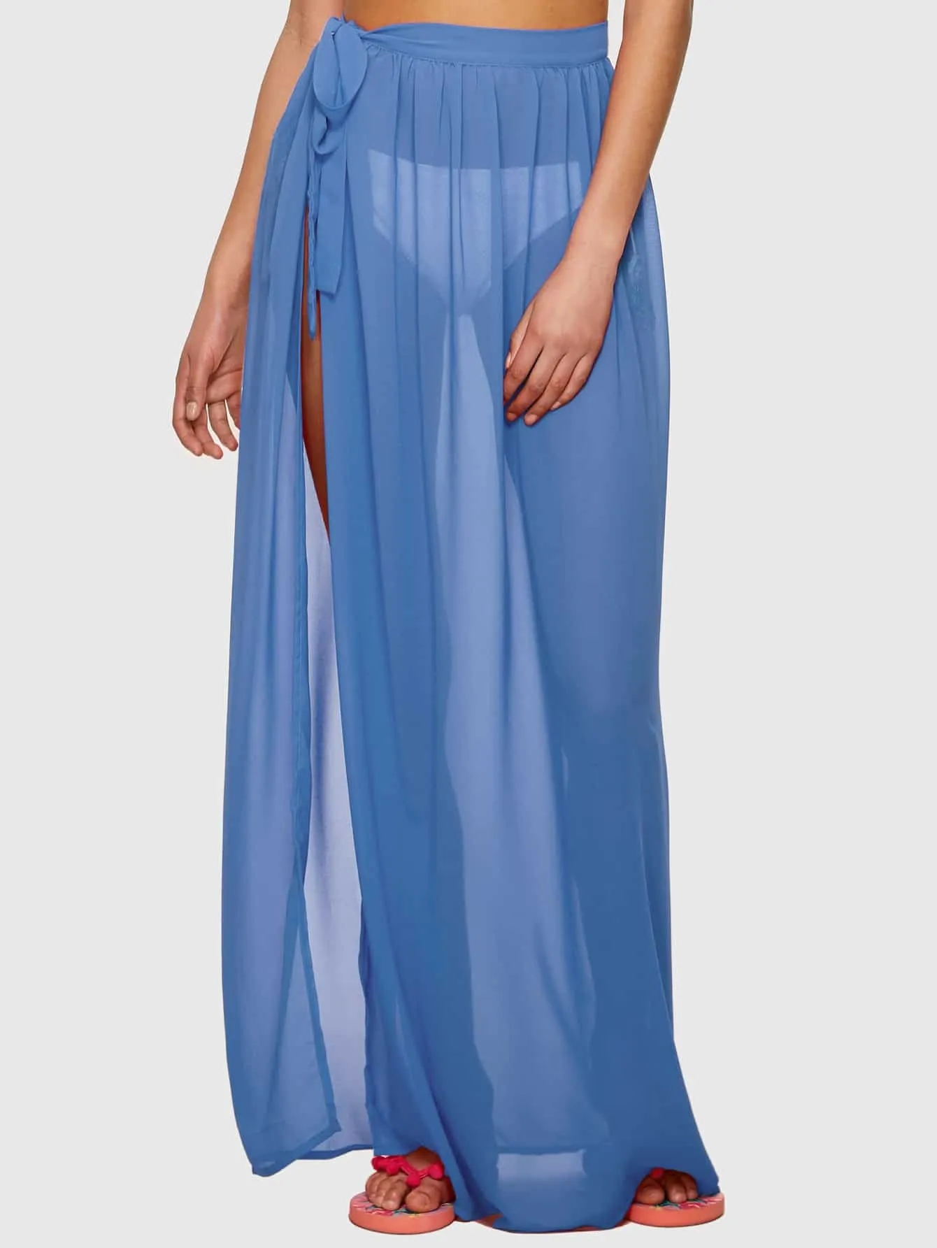 Chiffon Full Length Sarong Skirt