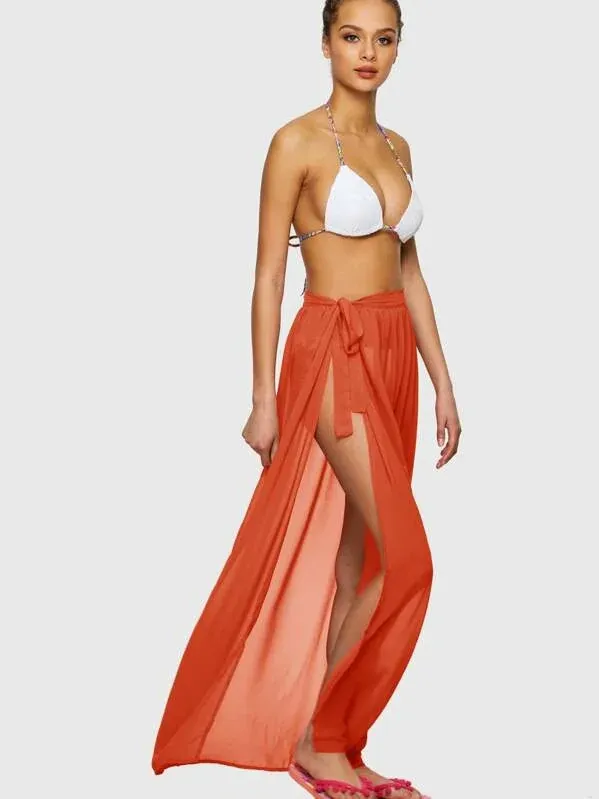 Chiffon Full Length Sarong Skirt