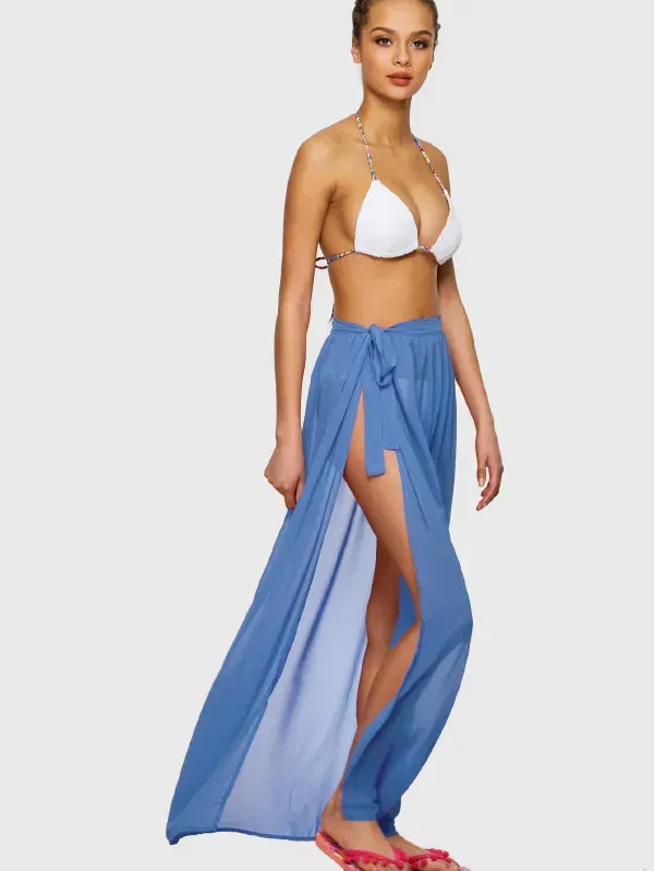 Chiffon Full Length Sarong Skirt