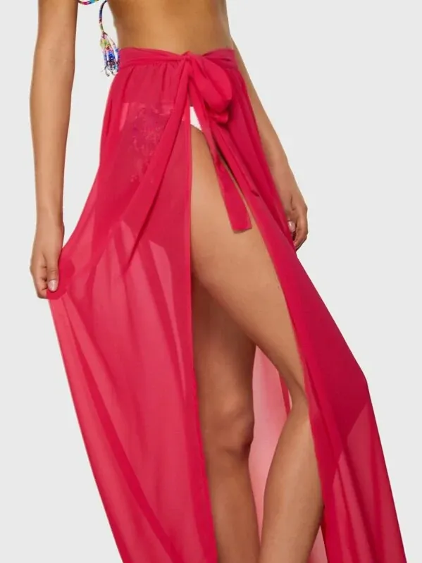 Chiffon Full Length Sarong Skirt