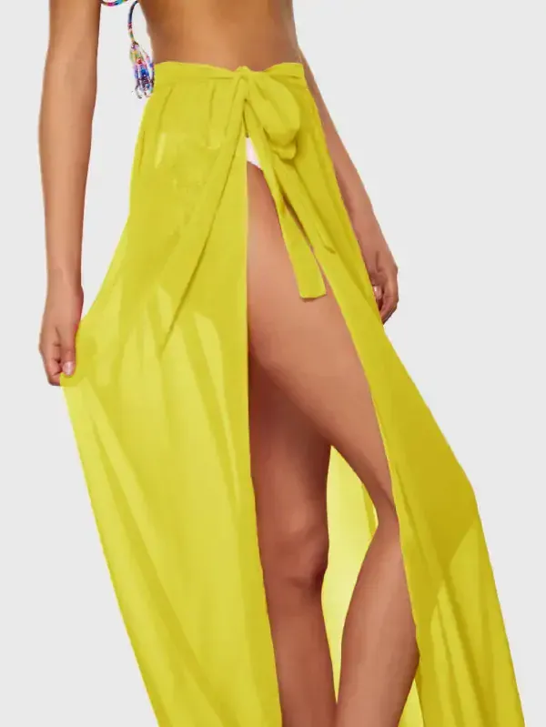 Chiffon Full Length Sarong Skirt