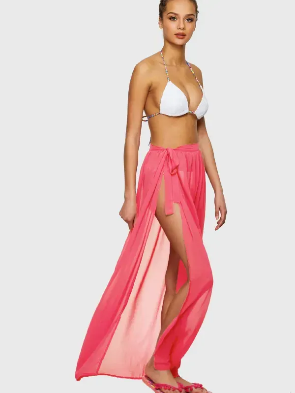Chiffon Full Length Sarong Skirt