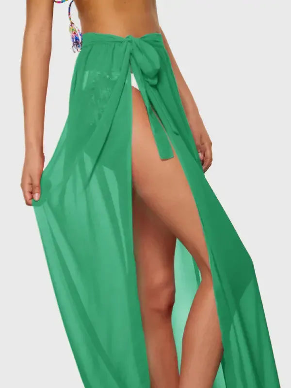 Chiffon Full Length Sarong Skirt