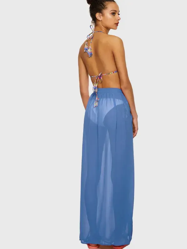 Chiffon Full Length Sarong Skirt