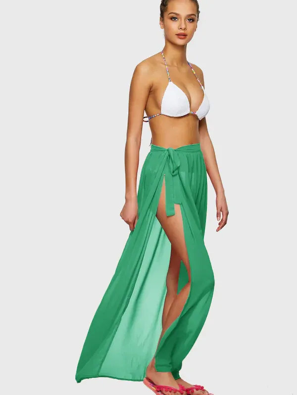 Chiffon Full Length Sarong Skirt