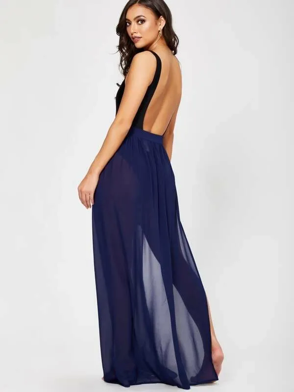 Chiffon Full Length Sarong Skirt