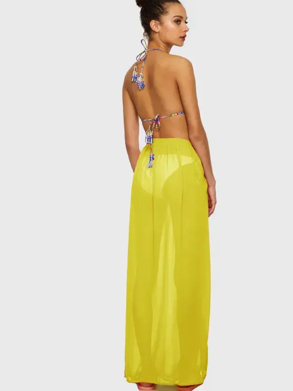 Chiffon Full Length Sarong Skirt