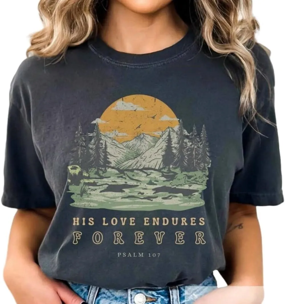 Christian Shirts for Women Vintage Bible Verse Boho Wildflowers Shirts Floral Graphic Tees