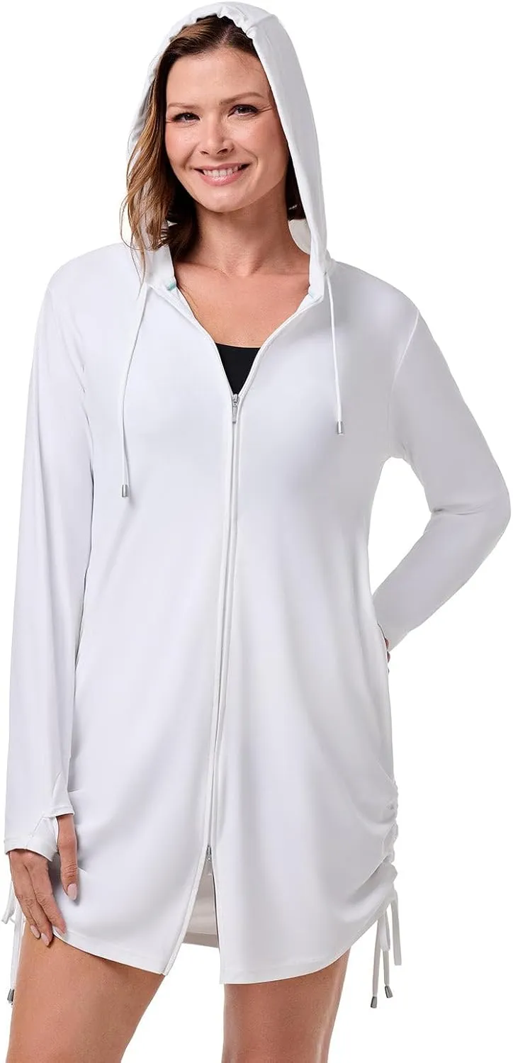 Coolibar UPF 50  Women's Wailea Swim Cover- Up - Sun Protective