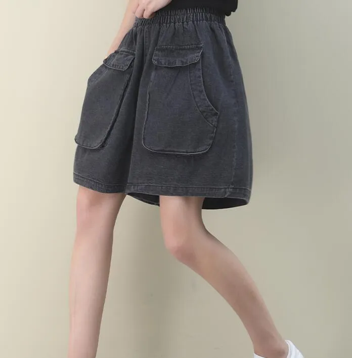 Denim Summer Women Cotton Shorts