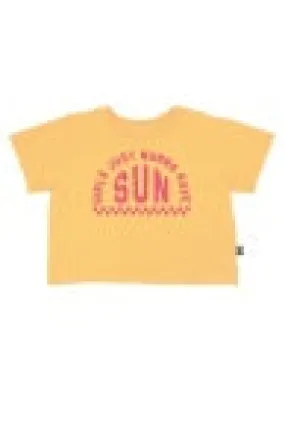 Feather 4 Arrow- Wanna Have Sun Crop Tee (Golden Sun 2Y-7Y)