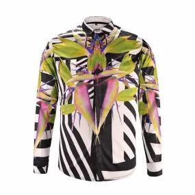 Givenchy Bird Of Paradise Green Floral Multicolour Longsleeve Shirts