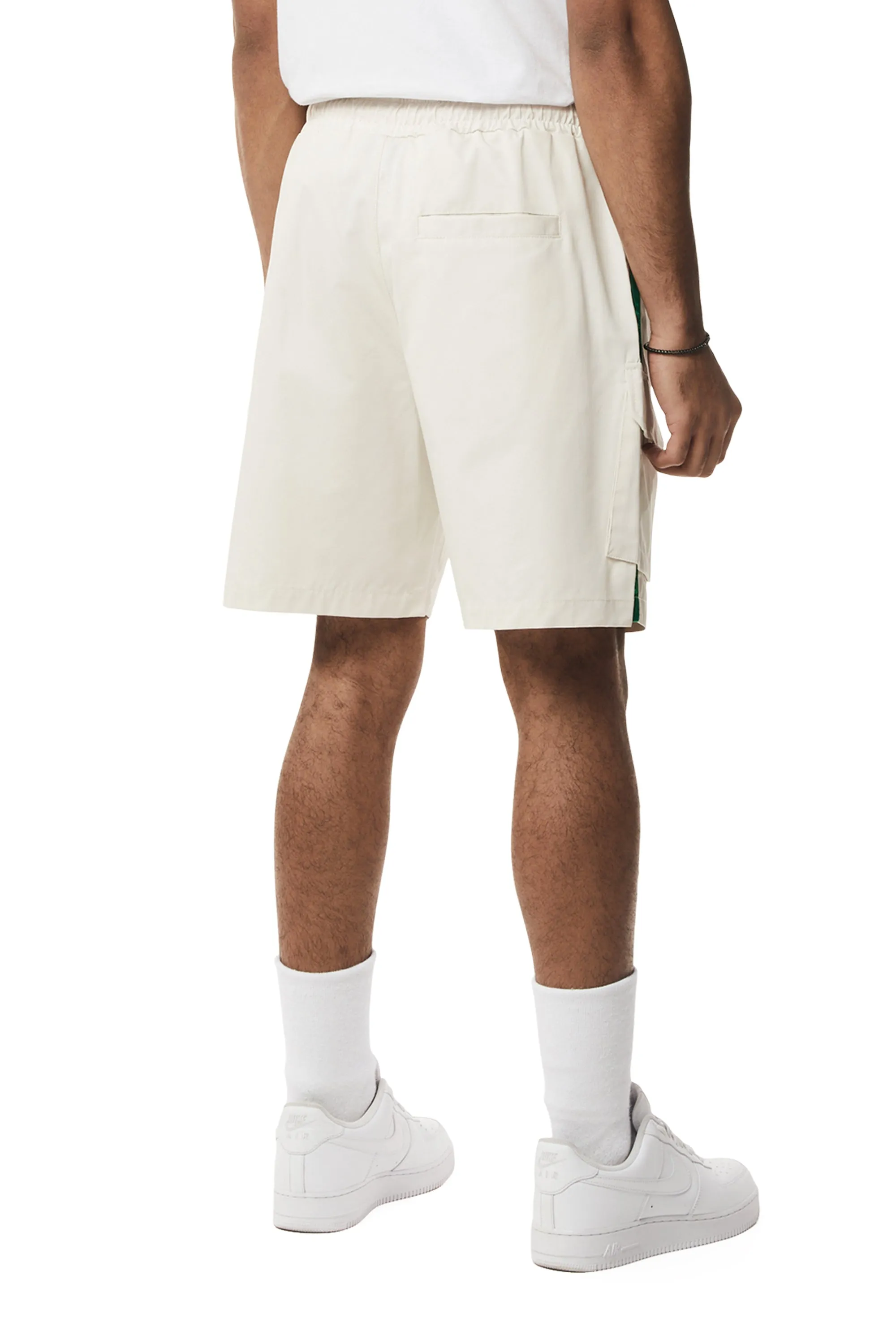 Graphic Twill Shorts - Chalk