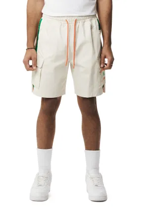 Graphic Twill Shorts - Chalk