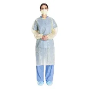 Halyard Spunbond Isolation Gowns, Blue