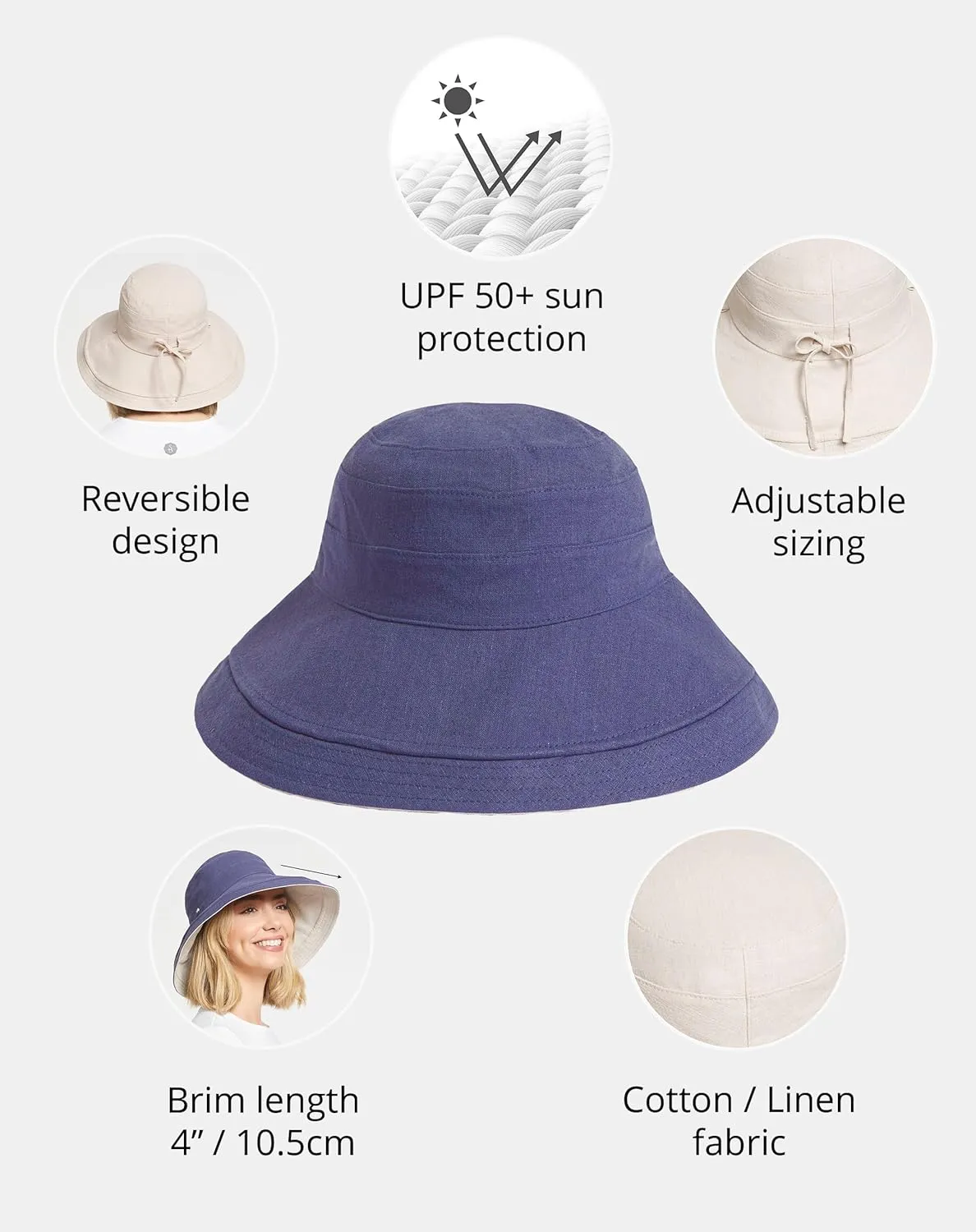 Holiday Sun Hat Upf50  Uv Protection, Sun Protective Hat