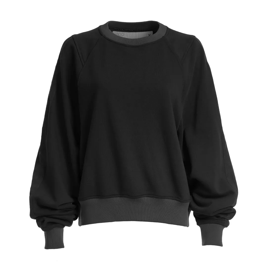 KADEN CROPPED PULLOVER BLACK