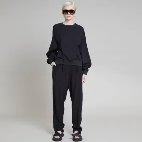 KADEN CROPPED PULLOVER BLACK