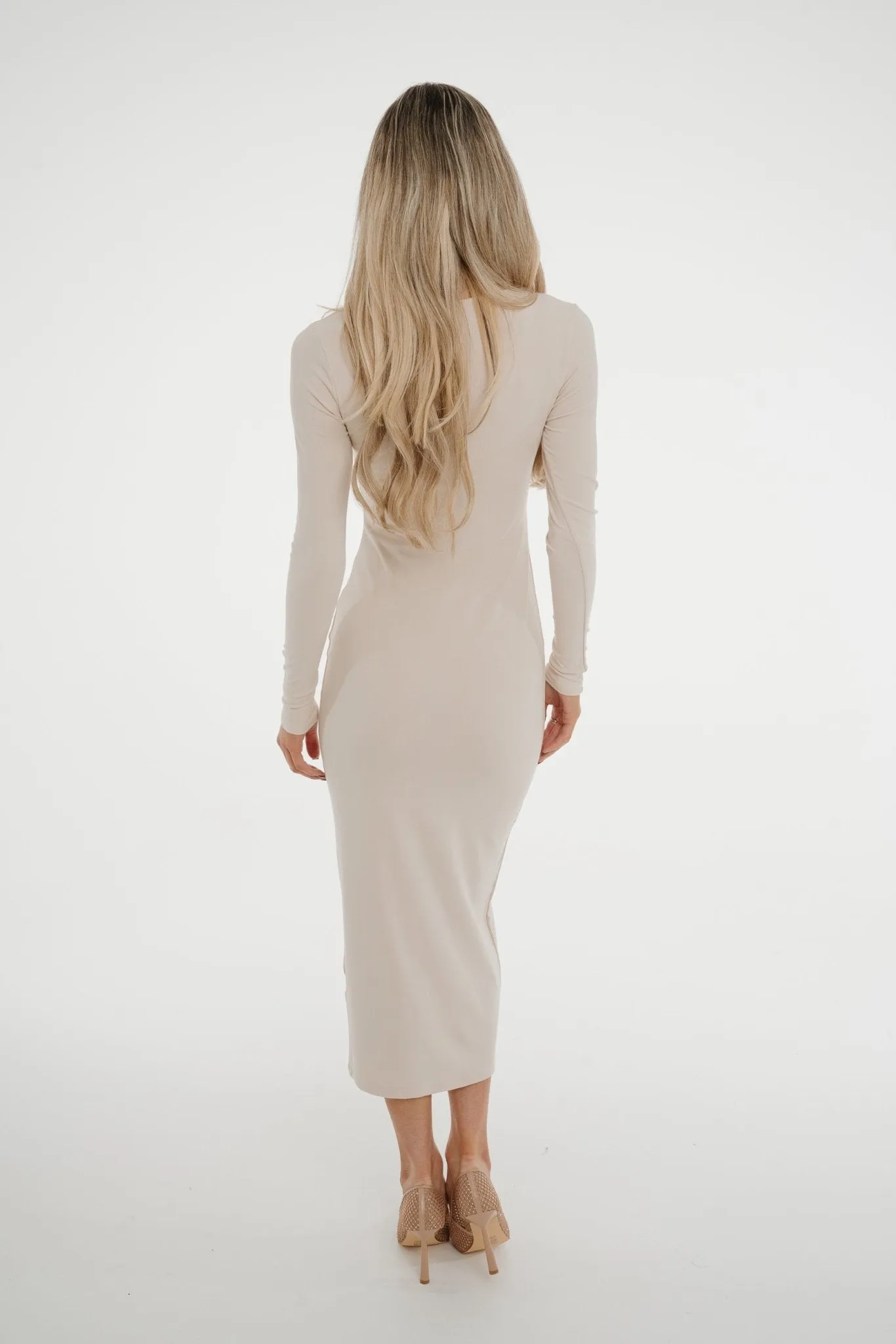 Kate Midi Dress In Neutral