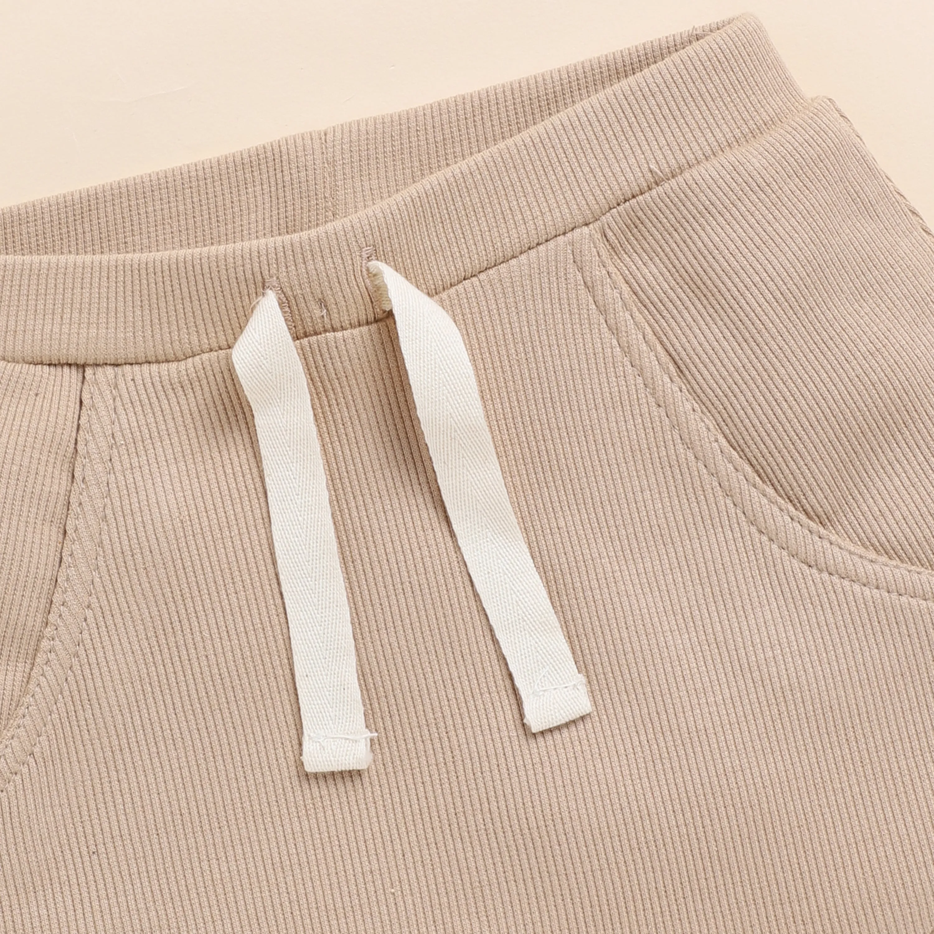 Latte Organic Drawstring Shorts