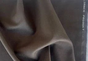 Lighter-Weight Burnt Sugar Selvedged Wool Gabardine (Made in USA)