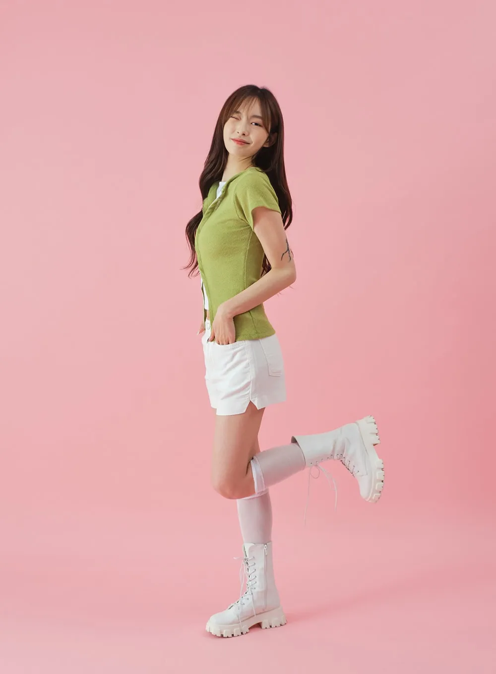 Linen Slit Shorts BY24