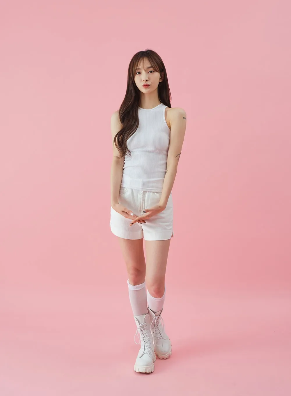 Linen Slit Shorts BY24