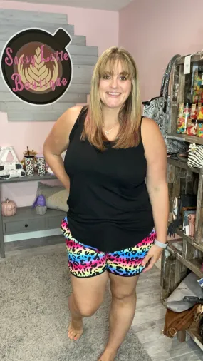 Lisa Leopard Drawstring Everyday Shorts