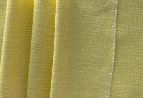 Lively Lemon Chiffon Textured Cotton Suiting