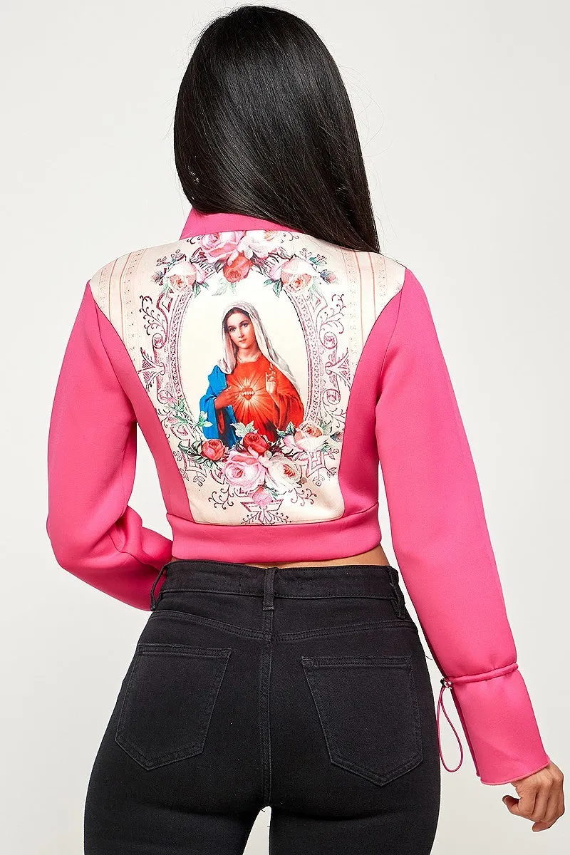 LONG SLEEVE CROP JACKETS