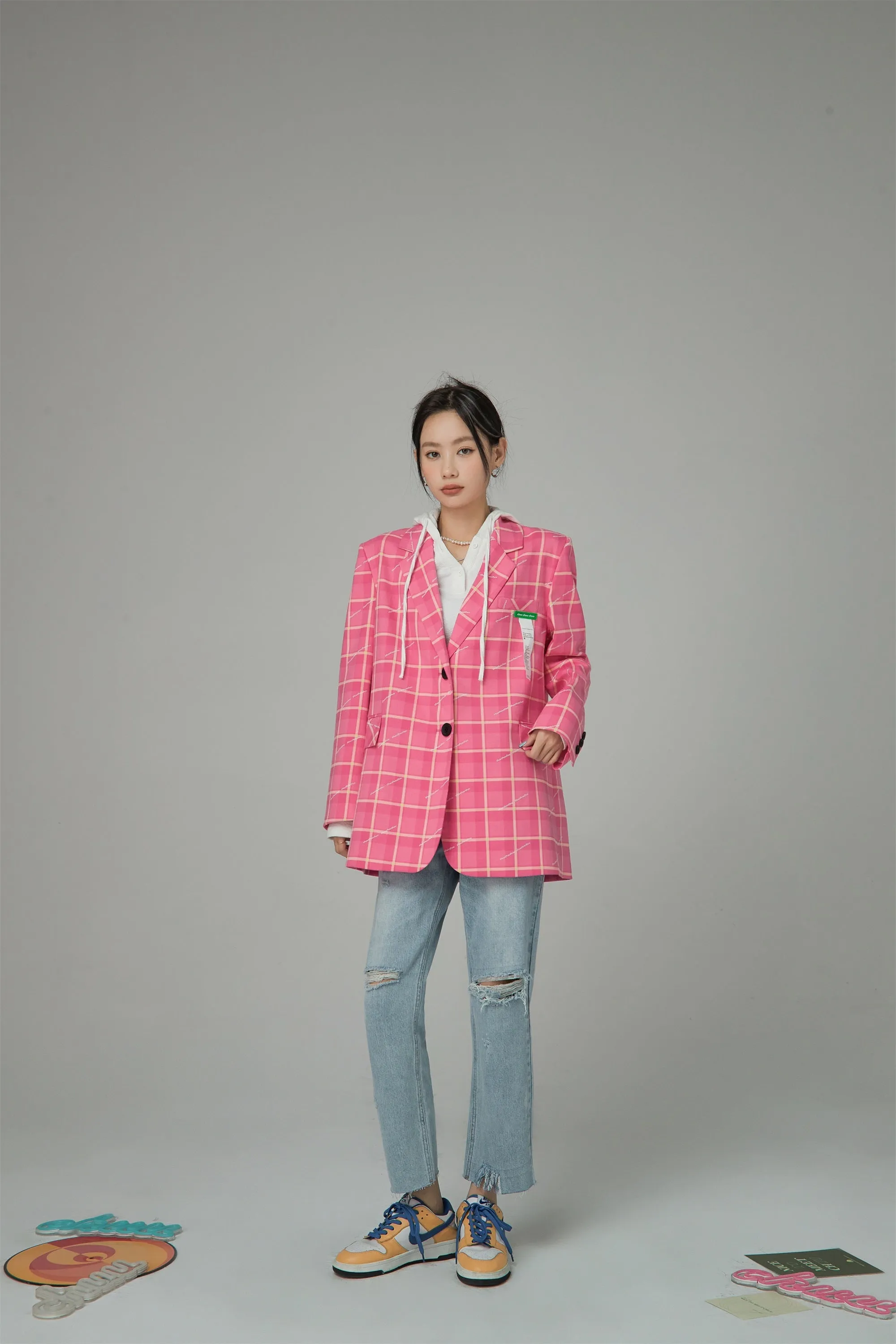 Making My Decisions Checkered Jacket