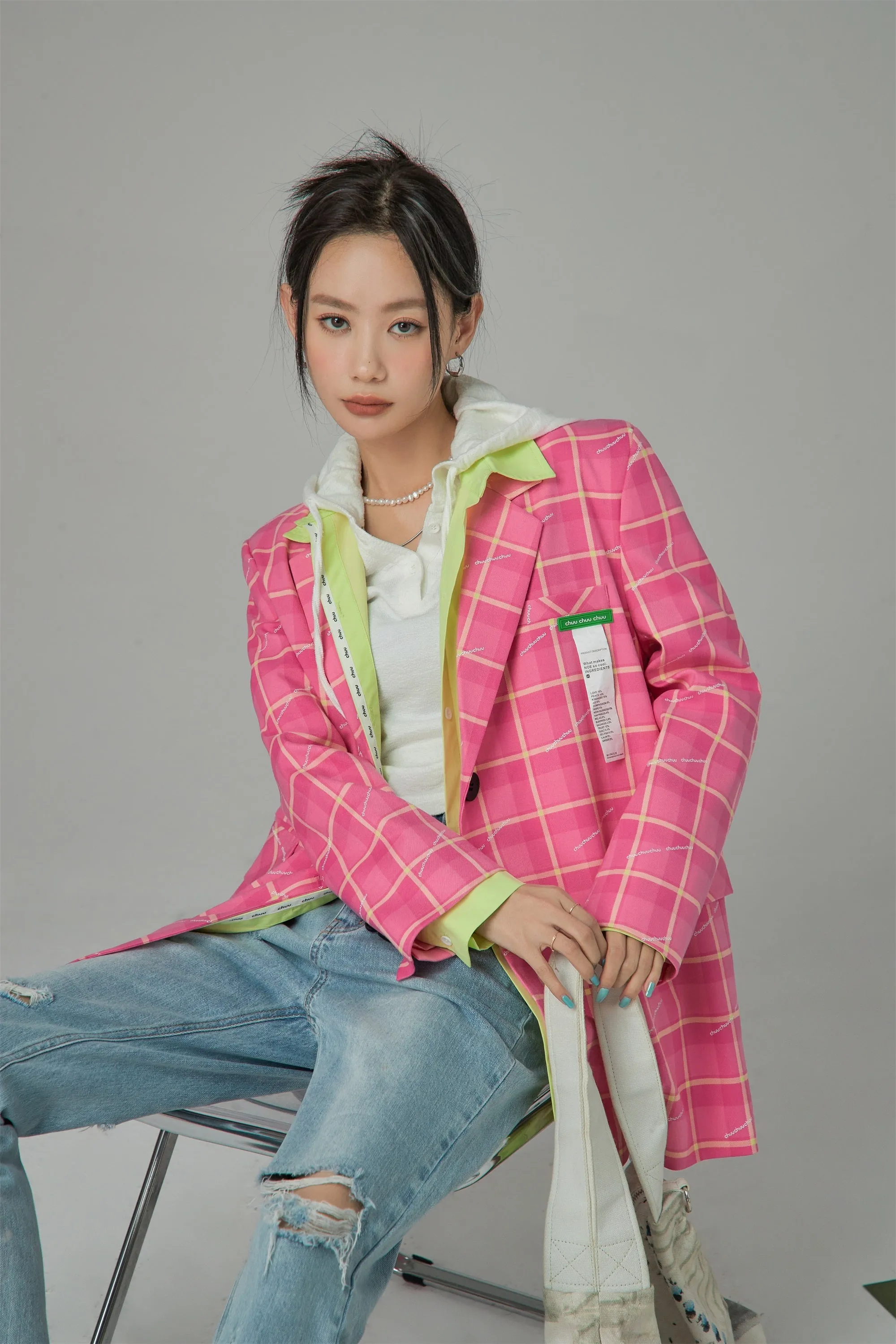 Making My Decisions Checkered Jacket