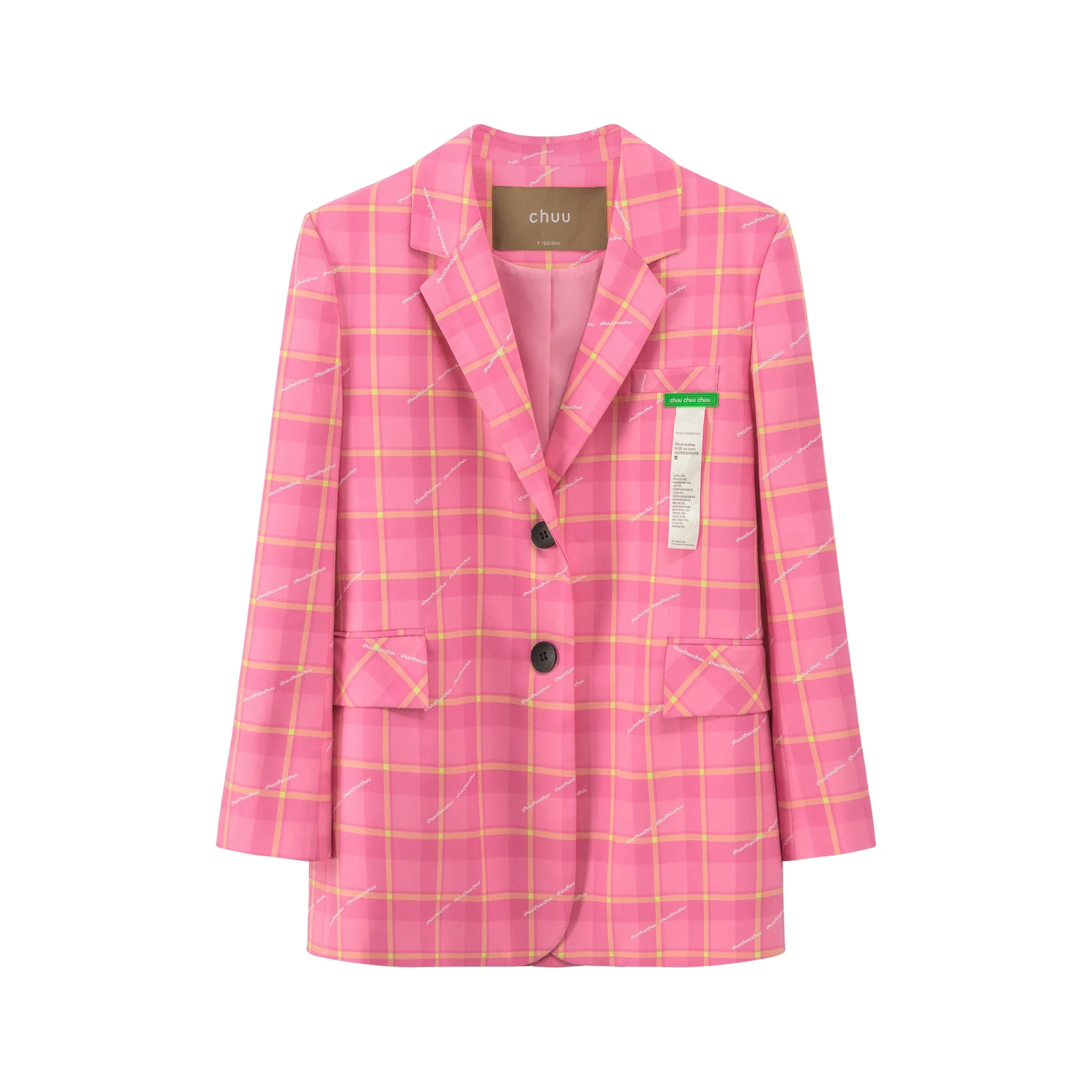Making My Decisions Checkered Jacket